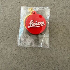 Leica Red and Gold Keyring